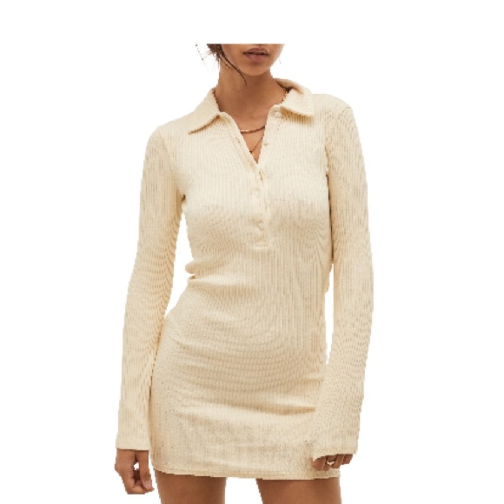 BDG Urban Outfitters ribbed polo dress
